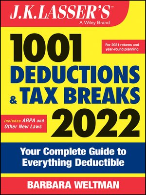 cover image of J.K. Lasser's 1001 Deductions and Tax Breaks 2022